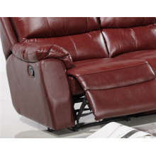 Sofá de sala de estar com sofá moderno de couro genuíno (455)